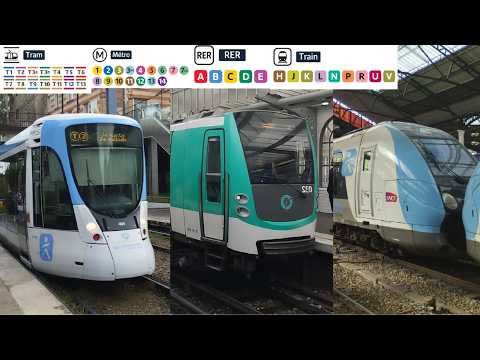 All lines in Île-de-France