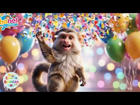 MACAQUINHO ACORDOU CEDINHO! ☀️ Música Infantil Que Faz DANÇAR! #FestaNaFloresta