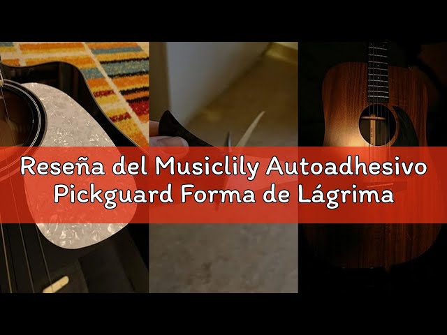 Vídeo relacionado con 6 piezas paquete de golpeador de guitarra acústica, pegatina de golpeador en forma de lágrima, golpeador de guitarra A para guitarra