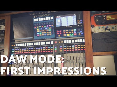 StudioLive DAW Mode - First Impressions