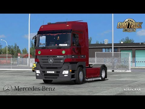 Euro Truck Simulator 2 Mercedes Actros MP2 and MP3 sound by Leen [1.32]