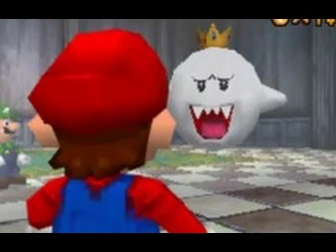 Super Mario 64 DS - 100% Walkthrough Part 6 - Big Boo's Haunt (Unlocking Luigi)