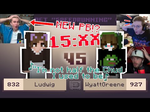 Ludwig Gets an INSANE NEW PB (ft Infume & Feinberg) | MCSR Ranked 1v1