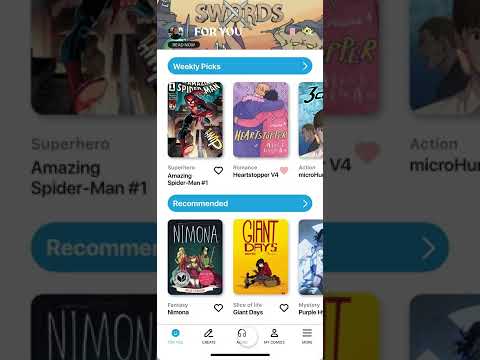 Comic Mobile App Design