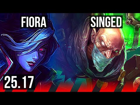 FIORA vs SINGED (TOP) | KR Master | 25.17