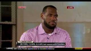July 08, 2010 - ESPN - Lebron James "The Decision" Full Interview