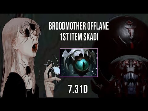 BROODMOTHER OFFLANE WITH 1ST ITEM SKADI IN 7.31D 3K MMR / WORTS HERO?