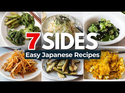 7 Easy and Healthy Japanese Side Dishes | Chef JA Cooks