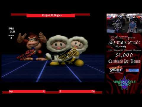 Smasherade 3 Project M Singles Winners Round 2 Zep (Donkey Kong) Phresh (Ice Climbers)
