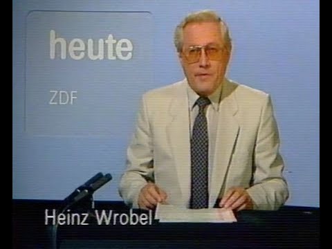 ZDF 15.07.1983 - heute Nachrichten mit Heinz Wrobel, Programmtafeln und Sendeschluss