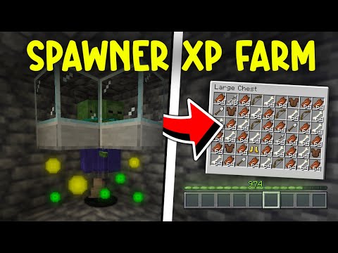 Easiest Zombie/Skeleton Spawner XP Farm in Minecraft Tutorial 1.21+ | Java & Bedrock Edition