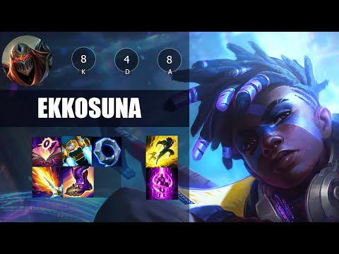 LE MATCH UP ZED EST CHILL - Ekko vs Zed - Patch 15.8