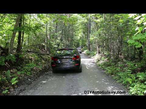 BMW X1 35i E84 w/N55 Launch on a Dirt Road - Downpipe Exhaust Sounds TwinPower Turbo
