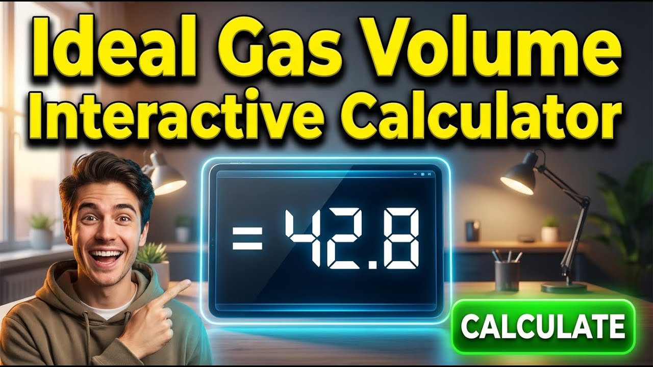 Ideal Gas Volume Interactive Calculator