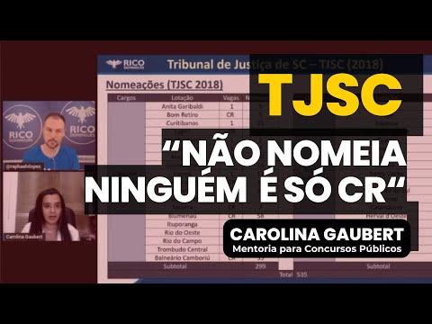 Why does the TJSC (Court of Justice of Santa Catarina) only open a RESERVE LIST? - Public Competi...