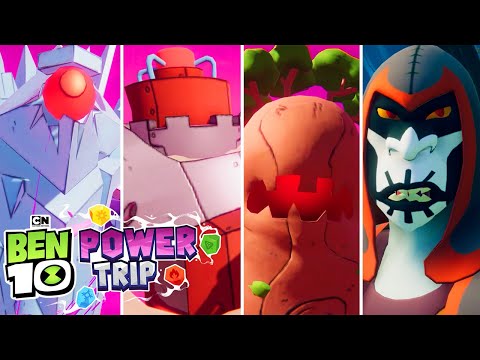 Ben 10: Power Trip - All Bosses | Cartoon Network