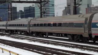 preview picture of video 'Amtrak & NJ Transit in Harrison Station (PATH)'