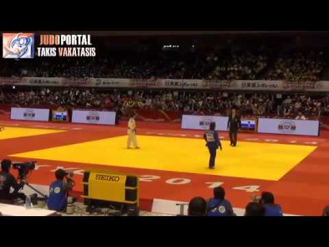Judo Grand Slam Tokyo 2014 -52kg CHITU Andreea (ROU) vs. BERMOY ACOSTA (CUB)