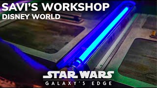 Building a Custom Lightsaber at Savi's Workshop at Star Wars Galaxy's Edge in Disney World