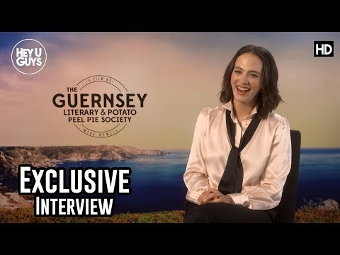 Jessica Brown Findlay - Downton Abbey reunion in The Guernsey Literary and Potato Peel Pie Society