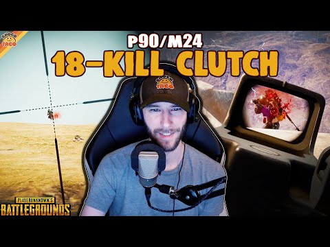 An 18-Kill P90/M24 Clutch ft. Halifax | chocoTaco PUBG Miramar Duos Gameplay