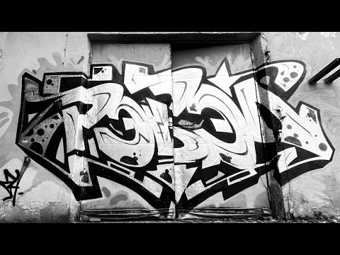 Graffiti bombing. Daytime action on street. Throwups, tags and pieces. Rebel813 2024 4K