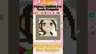 【Animal Crossing: New Horizons 】Female Protagonist【Pokémon Legends: Z-A】 #shorts＃pixelart