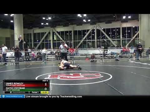 Middle School 125 James Rowley Junior Comet Wrestling Vs Mateo Escobar Big Cat Wrestling