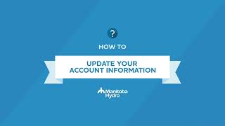 How to update your account information