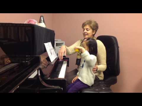 First relaxation exercises at the piano