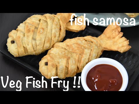Veg Fish Fry recipe ! Fish Samosa recipe | Party snack ideas