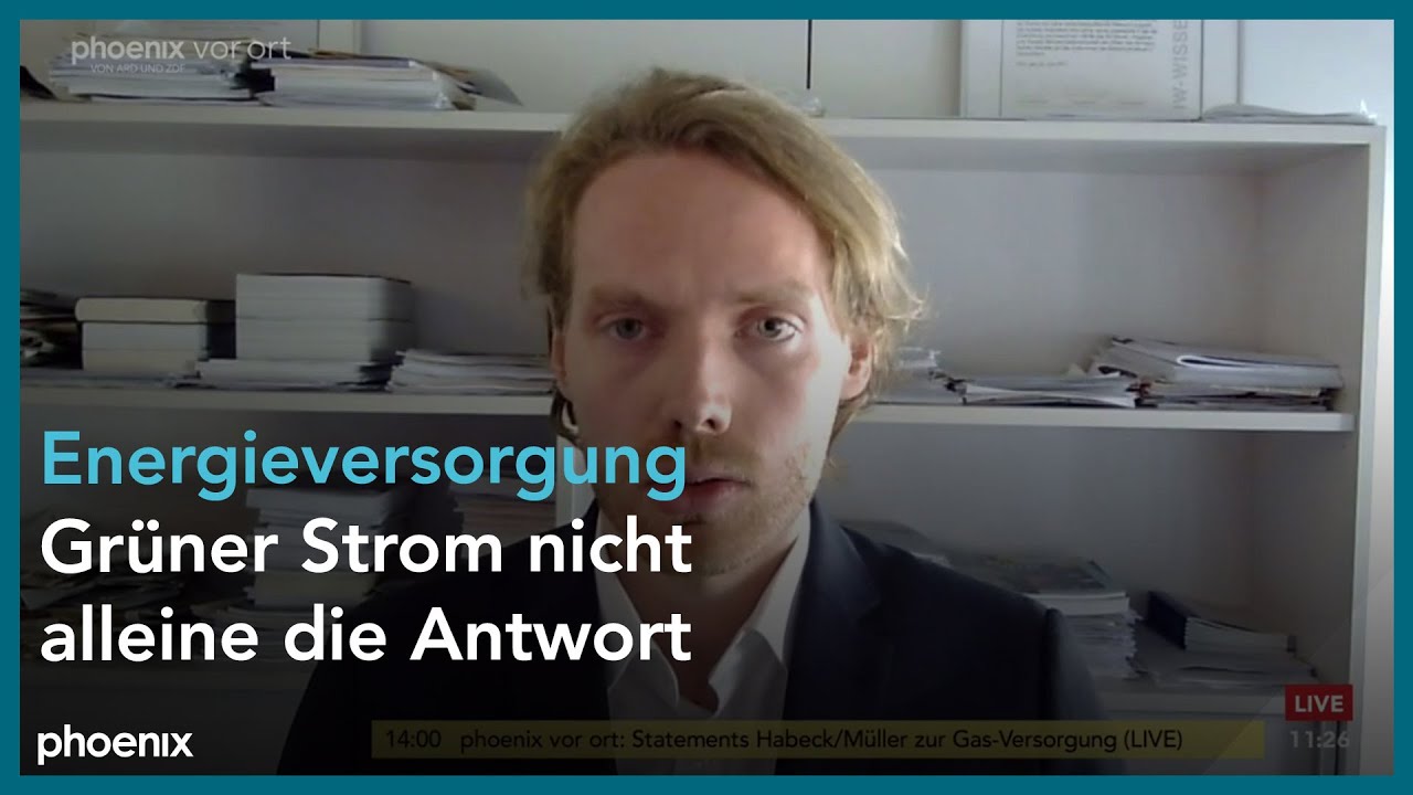 Malte Küper mit einer Analyse zur Vorstellung des "Wasserstoffatlas"am 21.07.22