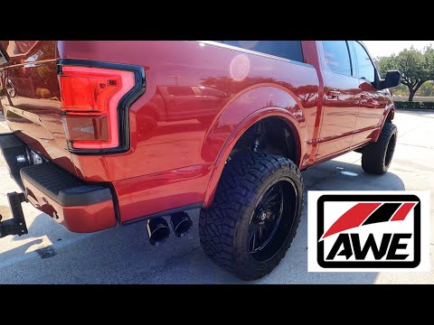Added AWE Full Exhaust to My Lifted F150 3.5 Ecoboost