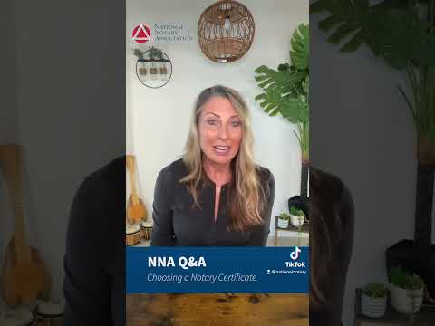 Choosing a Notary Certificate