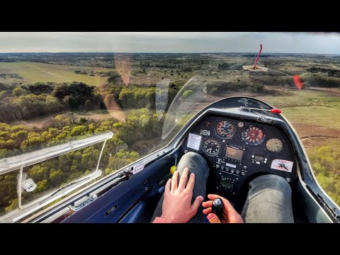 Spectacular Glider Touchdown on Grass | ASK-21 (PH-1290) | KZC ɴʟ