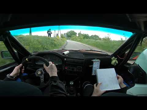 8 Rajd Koszaliński os 7 Leszek Dobrucki /Tomasz Brzozowski Bmw e30