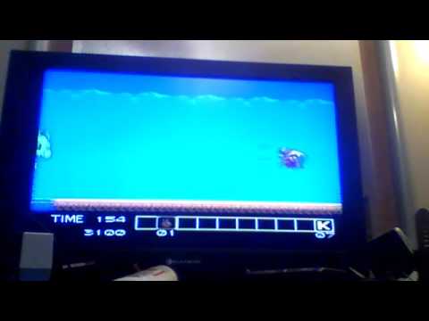 Video Game Glitch 11: Karnov (NES) Stage 1 Glitch - Merman enemy spawns in the wrong position