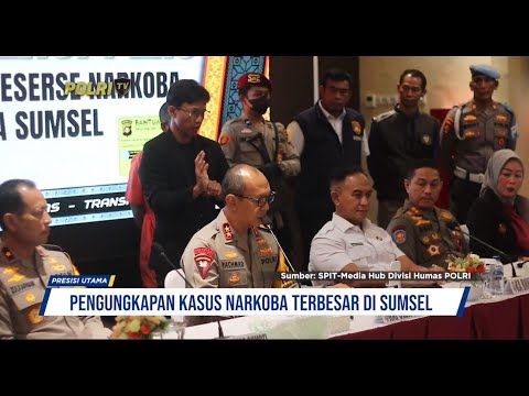 SUMSEL PENGUNGKAPAN KASUS NARKOBA