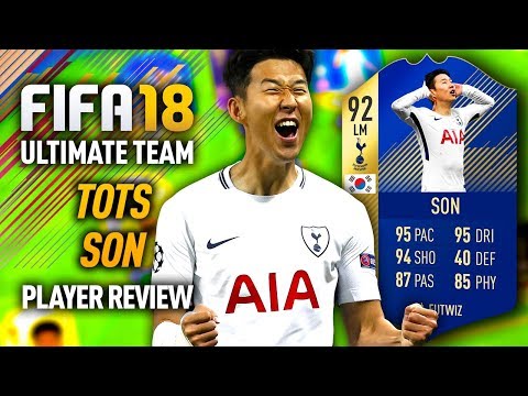 FIFA 18 TOTS SON (92) PLAYER REVIEW! FIFA 18 ULTIMATE TEAM!