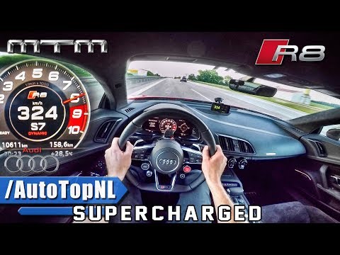 802HP Audi R8 V10 Plus SUPERCHARGED 324km/h AUTOBAHN POV by AutoTopNL