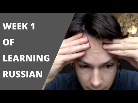 WEEK 1 | Learning Russian in 3 Months