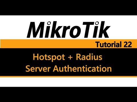 MikroTik Tutorial 22 - How to create a Hotspot with Radius Server ...