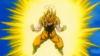 Goku goes Super Saiyan 3 remastered HD (1080p)