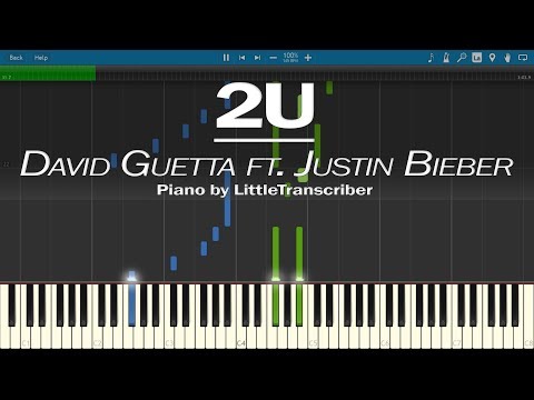 David Guetta ft. Justin Bieber - 2U (Piano Cover) by LittleTranscriber