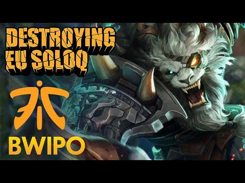 Destroying EU SoloQ: Fnatic Bwipo - Rengar Jungle - KDA 18/3/6