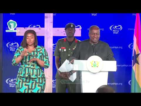 Prez Mahama Wants Mercy Ships Patients to Receive Continued Care After Treatment