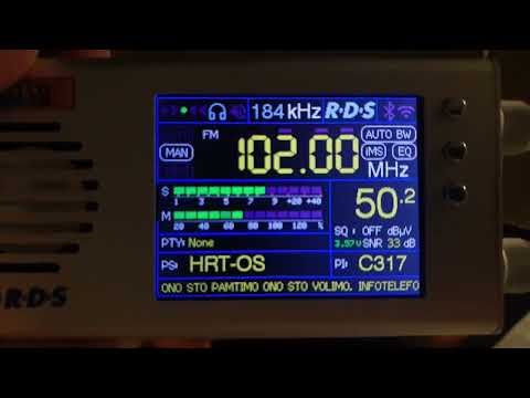 FM 102.0 Radio Osijek-Psunj,prijem od 50dB sa dipol teleskop antenom