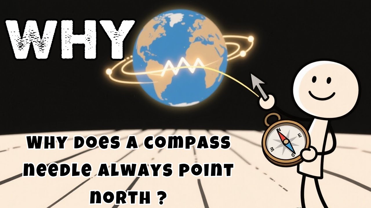 Why does a compass needle always point north ?