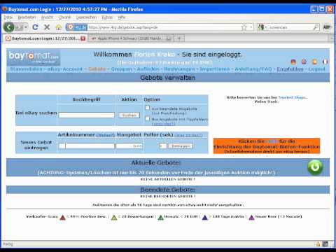 eBay: Auction sniper bid sniper Video