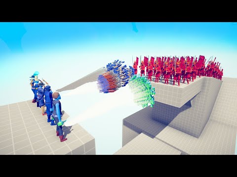 GODS ARMY vs 100x UNITS - Totally Accurate Battle Simulator TABS